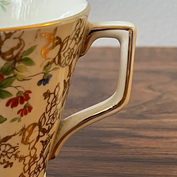 Lord Nelson Ware Ironstone Tea Set 2 Teacups + 2 Saucers 2528 Rose Time - Picture 9 of 15